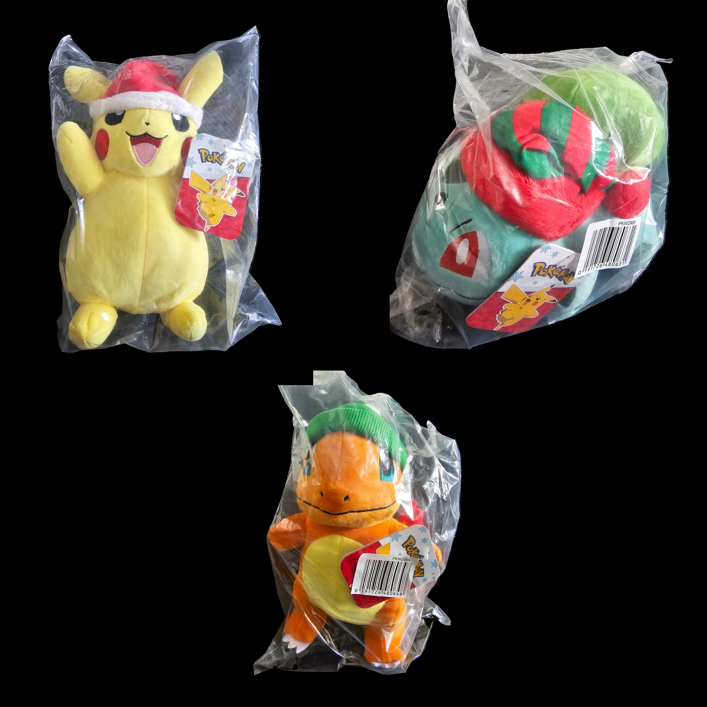 Pokemon 8'' Christmas Plushies