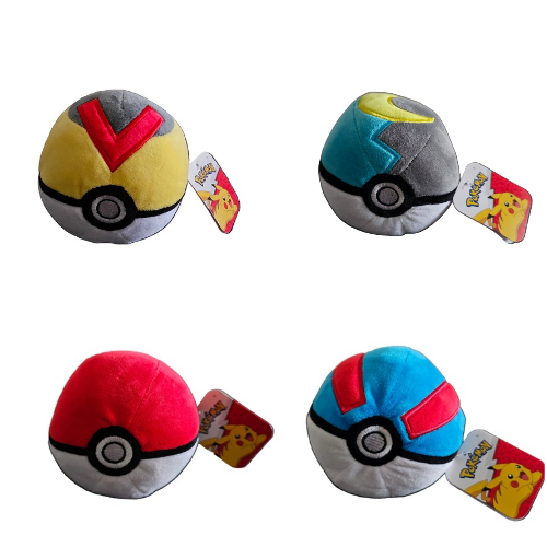 Pokemon Poke Ball 5'' plush x1 various
