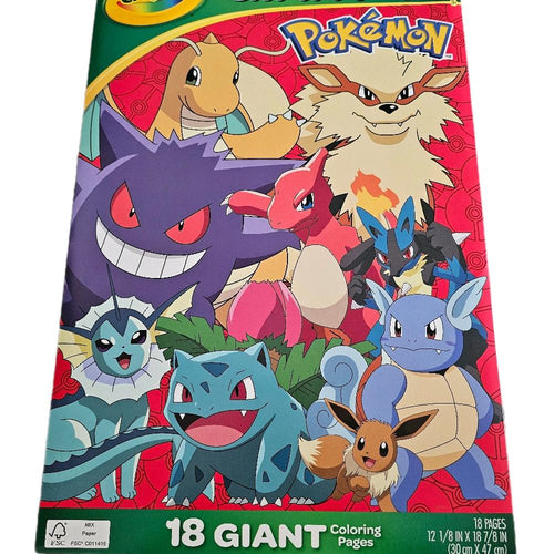 Crayola Pokémon 18 page Giant Colouring Book